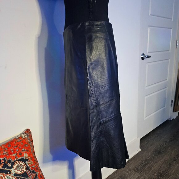Identity fishtail leather skirt size 8